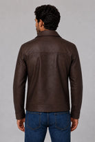 Chaqueta Camisero Texas Cuerotex marrón vista posterior