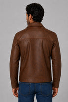 Chaqueta Camisero Texas Cuerotex Marrón vista espalda
