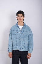 Chaqueta Jean Oversize Azul medio para Hombre