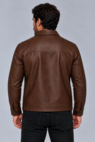 Chaqueta Camisero Texas Cuerotex Marrón vista espalda